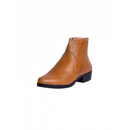 BOTA  COURO CARAMELO