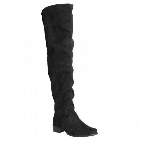 BOTA OVER KNEE CAMURÇA STRETCH PRETA