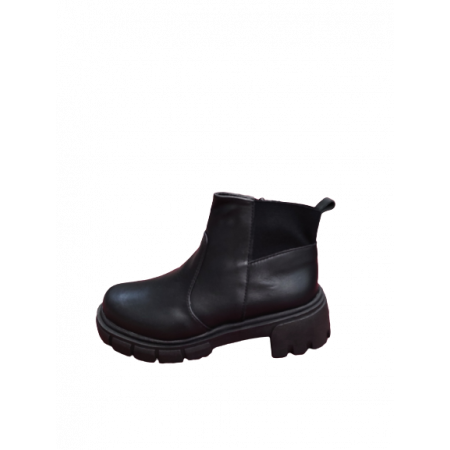 BOTA COTURNO TRATORADO COURO PRETO