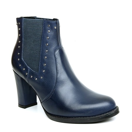 BOTA  COURO MARINHO