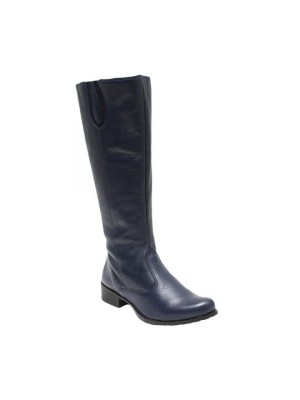 BOTA COURO MARINHO
