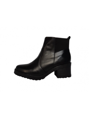 BOTA  COURO PRETA