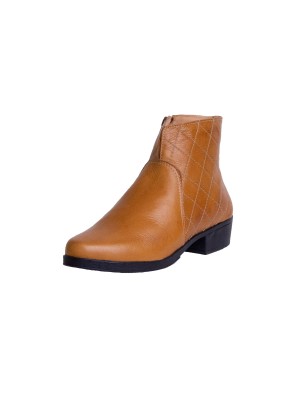 BOTA  COURO CARAMELO