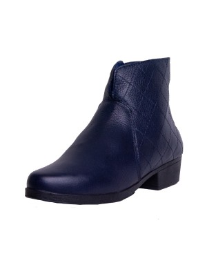 BOTA COURO MARINHO
