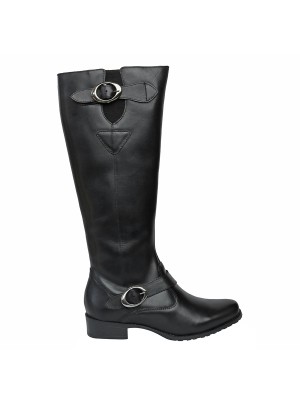 Bota Estilo Montaria Preta
