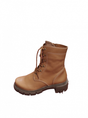 BOTA COTURNO TRATORADO COURO CARAMELO