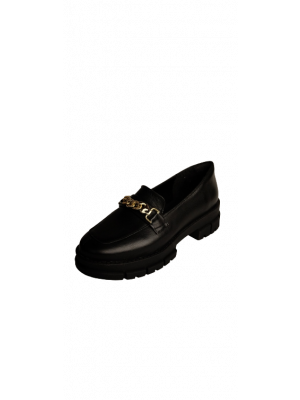 MOCASSIM TRATORADO COURO PRETO