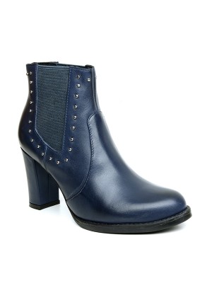 BOTA  COURO MARINHO