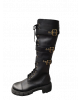 BOTA TRATORADA EM COURO PRETO