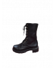 BOTA COTURNO TRATORADO COURO PRETO
